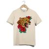 Leopard Rose Tattoo T-Shirt – Wild Jungle Big Cat Floral Vintage Graphic Tee