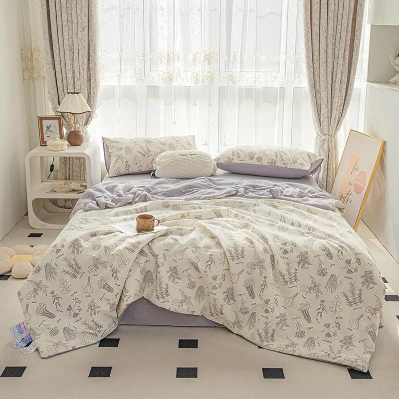 Summer New Bubble Cotton Summer Blanket Cool Silk Summer Quilt Airable Cover