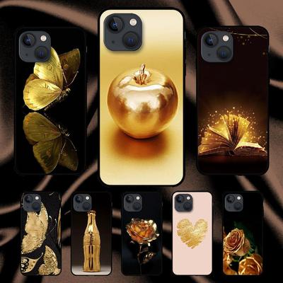 Luxurious Gold Art Phone Case For iPhone Samsung Galaxy Redmi Xiaomi Oppo OnePlus Note S A 7 8 9 10 11 12 13 14 20 21 22 23 53 54 Pro Max Plus Ultra