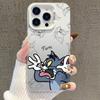 Tom and Jerry Apple 16 Pro Max Silver Phone Case: Dirt-Resistant, Drop-Proof Protection In 15 Stylish Colors.