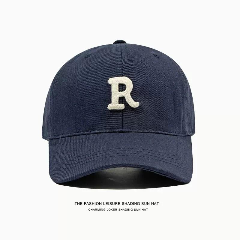 Embroidered Bear Baseball Cap With Wide Brim Adjustable Sun Protection For Casual Men Women