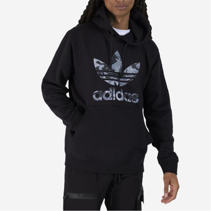Adidas Sudadera con Capucha Originals Graphics Camo Infill para Hombre Sudaderas Negro IK3536