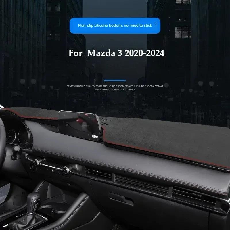 Car Interior Accessories Tools For Mazda 3 Axela 2014-2024 Dashboard Sunshade Mat Center Console Anti-Slip Light Shield Pad