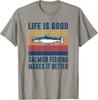 Salmon Fishing Gifts Men Women Children Angler Salmon T-Shirt