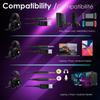 Casque Gamer - EMPIRE GAMING - Dark Rainbow - Son Stéréo HD - Micro Flexible - Rétroéclairage RGB