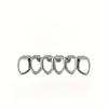 European Six-Tooth & Four-Tooth Hollow Fangs with Flat Teeth Hip Hop Grill Set