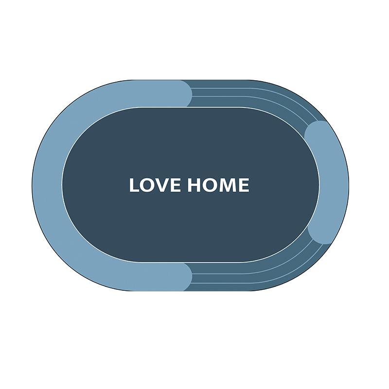 Simple Bathroom Floor Mat Strong Absorbent Household Bathroom Entrance Mats Shower Room Quick-drying To Cut Foot Mats