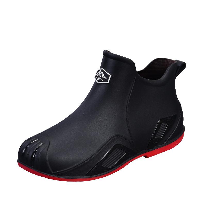 Frühling/Sommer Herren Bequeme Wasserdichte Rutschfeste Regenstiefel - Kurzer Schaft, Dicke Sohle, Ideal für Küchenarbeit und Angeln