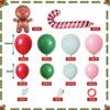 Festive Gingerbread Man & Candy Cane Balloon Arch Set