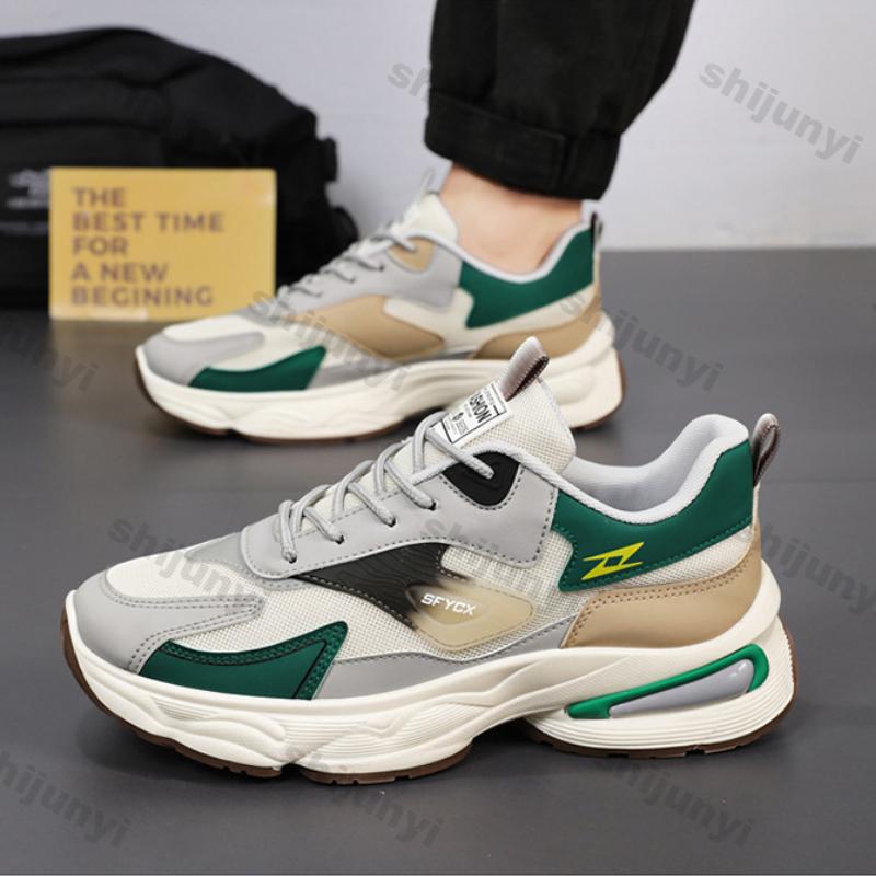 Men Casual Sneakers Autumn Platform Running Shoes Breathable Sports Shoes Fashion Thick Sole Non-slip Sneakers Tenis Masculino