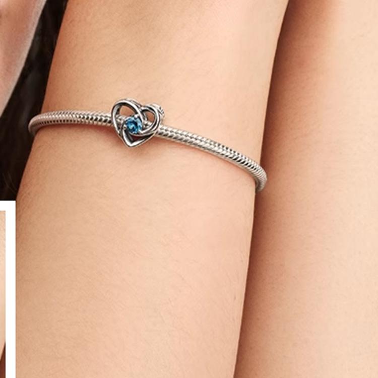Pandora Heart Shaped Hollow Design Pendant Women pendant Silver 793744C01
