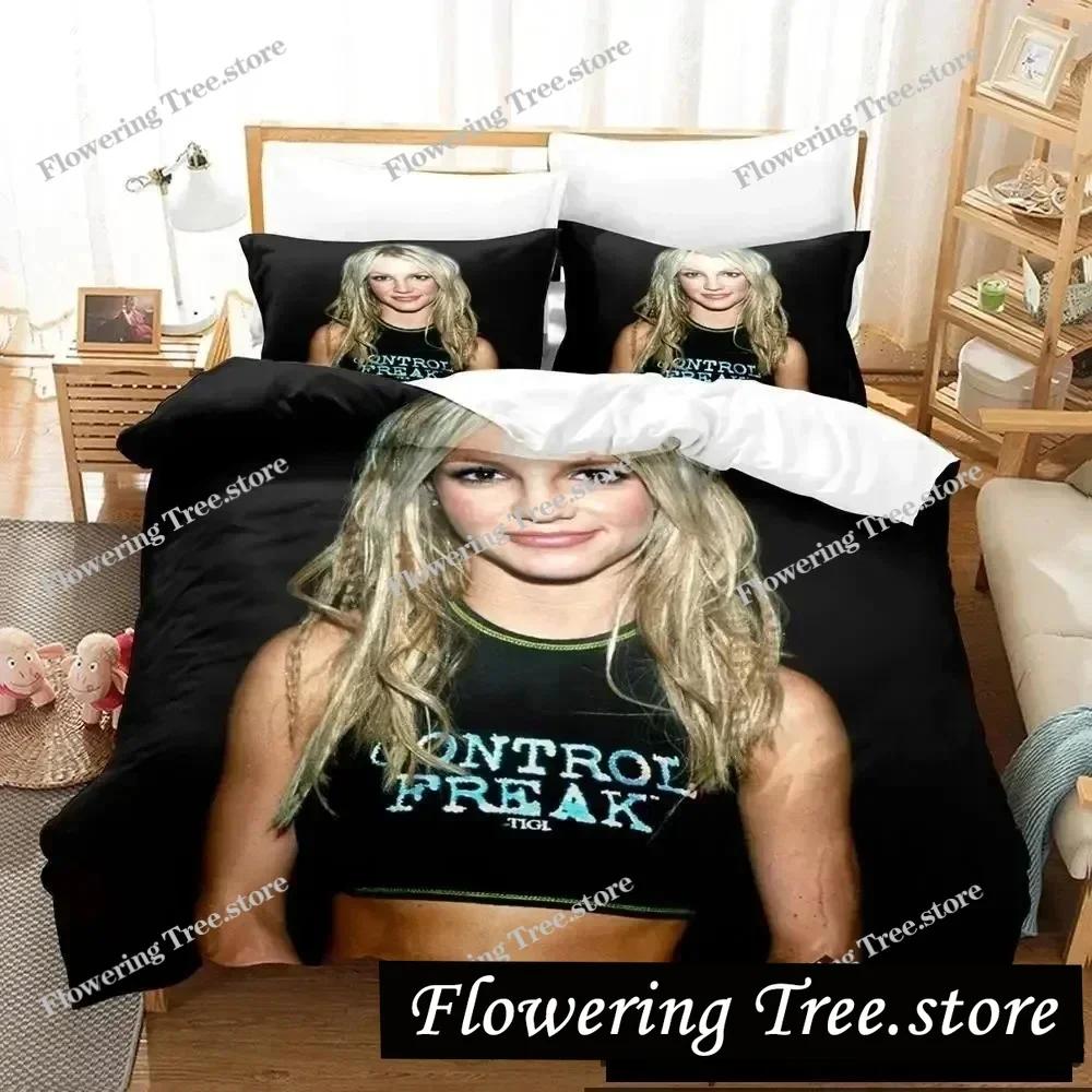 3D Print Britney Spears Bedding Set Boys Girls Twin Queen King Size Duvet Cover Pillowcase Bed boys Adult Home Textileextile