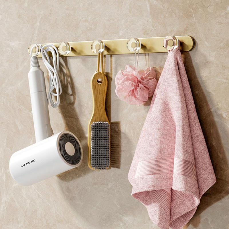 Acryl Badezimmerhaken Handtuchhalter Haken Gebürstetes Gold Kleider Hut Hakenleiste Bademantelhaken Küchenhaken Schlafzimmer Haken Badezimmerzubehör