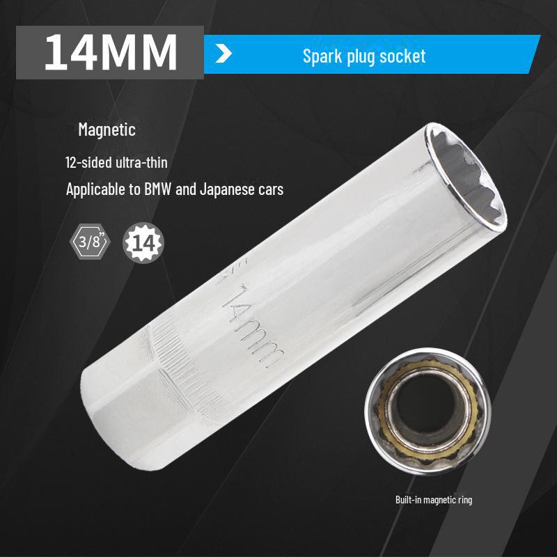 Ultra-Thin Magnetic Spark Plug Wrench 14/16mm for BMW, Nissan, Honda, Volkswagen, Ford
