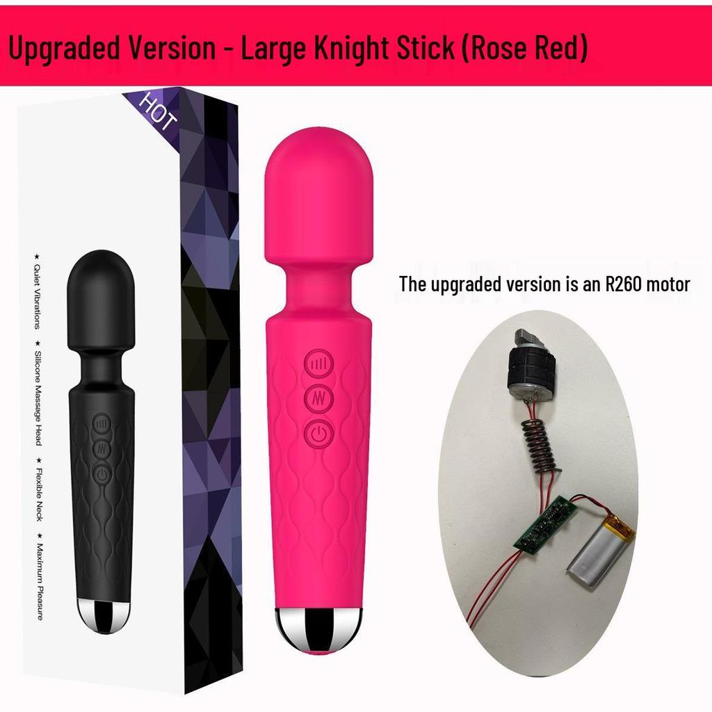 Mehrfrequenz-Erdbeben-Ritter-Vibrator für Frauen - Starker Massage-AV-Stick Erwachsenen-Sexspielzeug