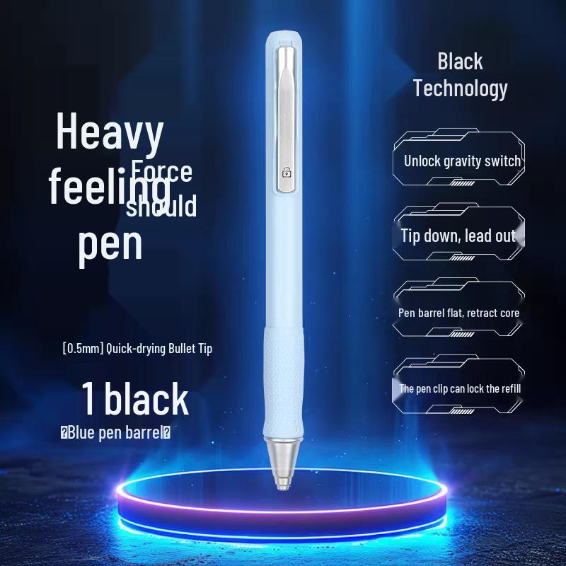 Universal Gravity Induction Quick-Dry Pen 0.5 - Student-Friendly, Drop-Resistant