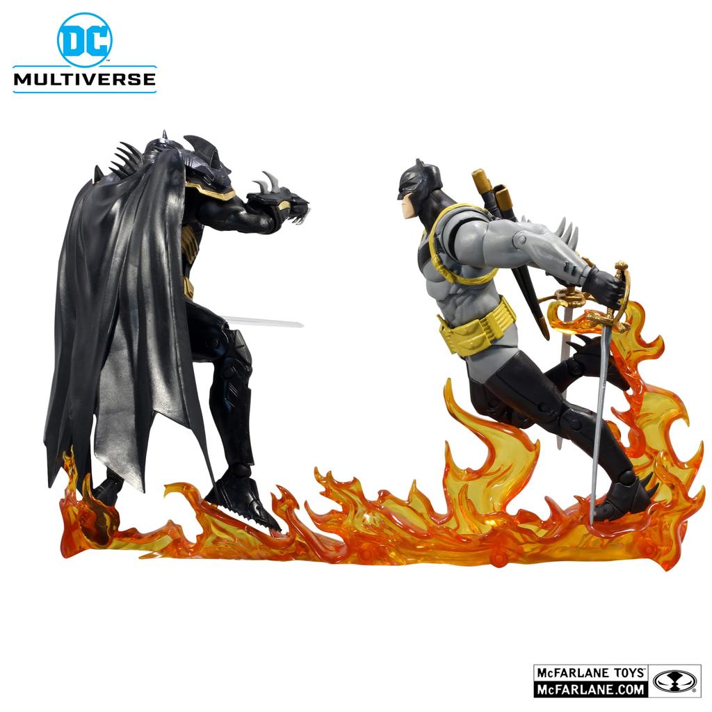 DC Multiverse DC Comics Curse of the White Night Batman vs 7 Inch Action Figure Black Batman/Azrael