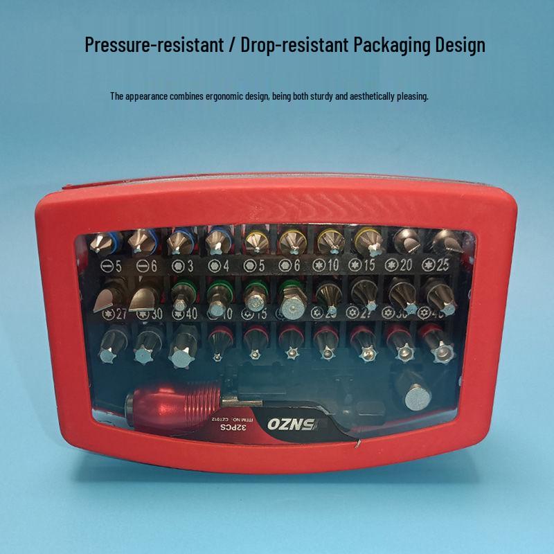 Portable 41-Piece Electric Screwdriver Set with Torx Magnetic Bits