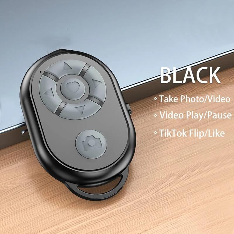 Universal Bluetooth Remote Control Selfie Stick Bluetooth Camera Controller for Tittok IPhone Xiaomi Redmi Samsung Mobile Phone чёрный