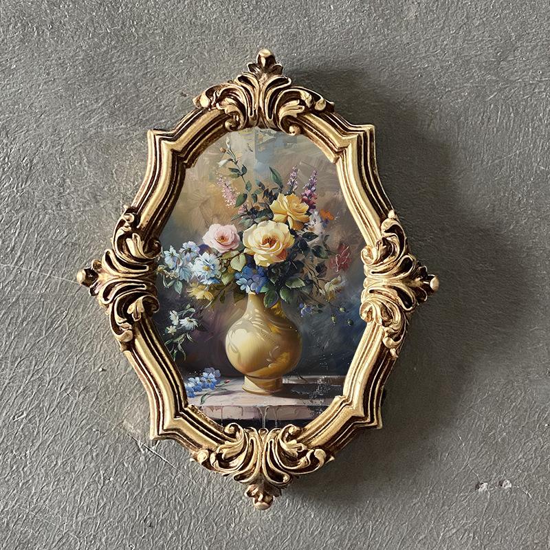 12*17cm European and American Retro Photo Wall Resin Photo Frame Wall Hanging Home Living Room Bedroom Picture Frame Inner 12x17cm