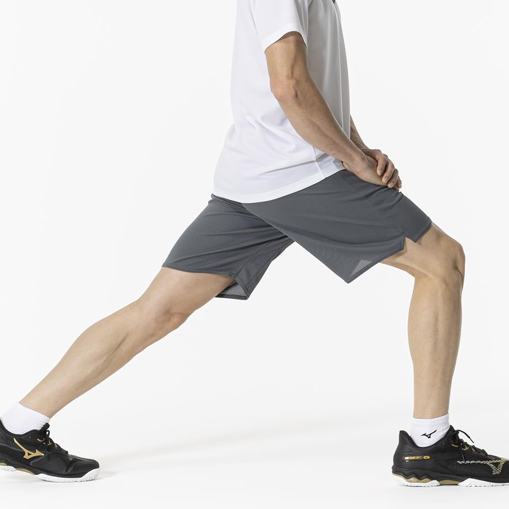 Tennis and Badminton Dry Aeroflow Game Highly Breathable Dynamotion Officially Certified by the Japan Badminton Unisex Turbulent Size 62JBB001 Pants,