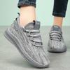 Women's Knit Lightweight Mesh Sneakers, Breathable Mesh Lace-Up Running Shoes, Women's Footwear