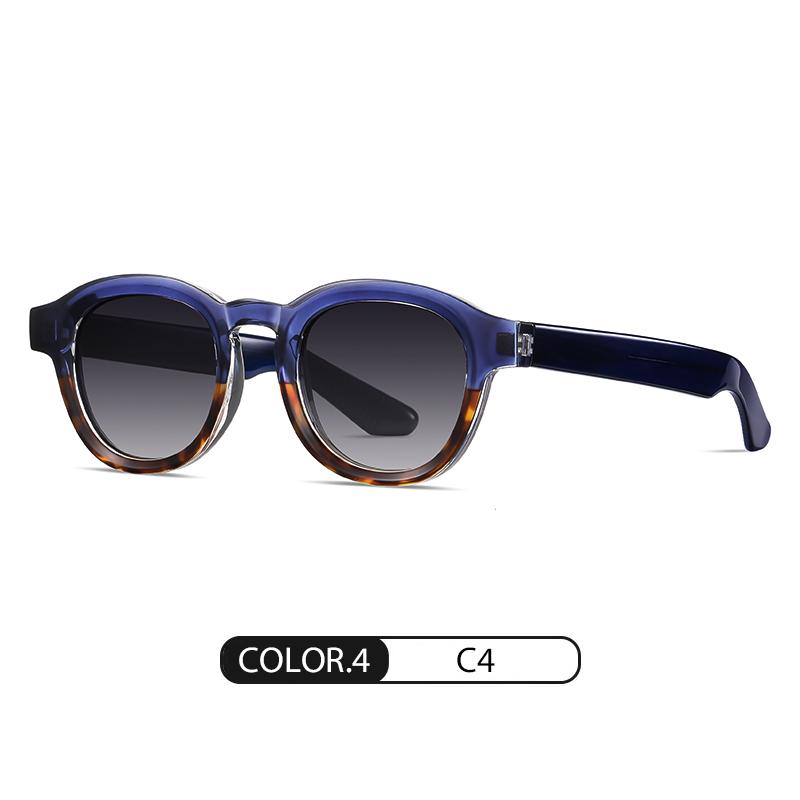 1Pcs New European And American Board Polarized Sunglasses Neutral Retro Blue Light Glasses Round Board Sunglasses