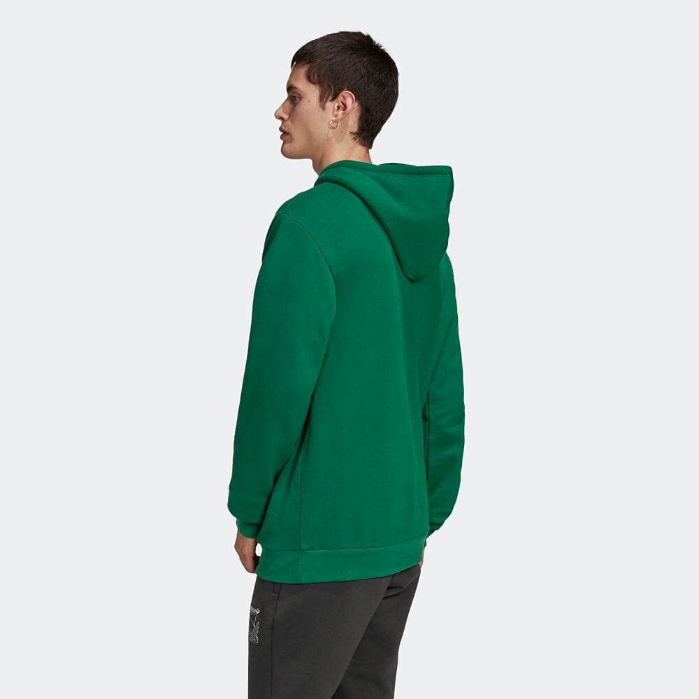 adidas Originals TREFOIL French Terry Fleece Size O Dark Green HOODIE, Sweatshirt, (177-183cm), FTR07,