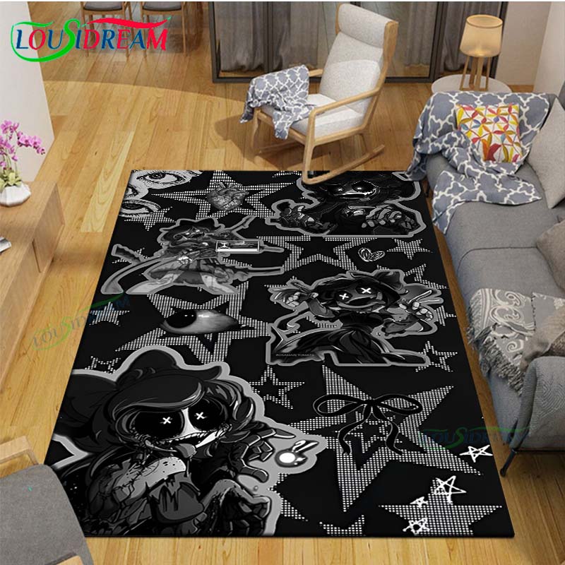 Hot Cartoon Murder Drone Floor Mat INS Style Soft Bedroom Floor House Laundry Room Mat Anti-skid Household Carpets Gift