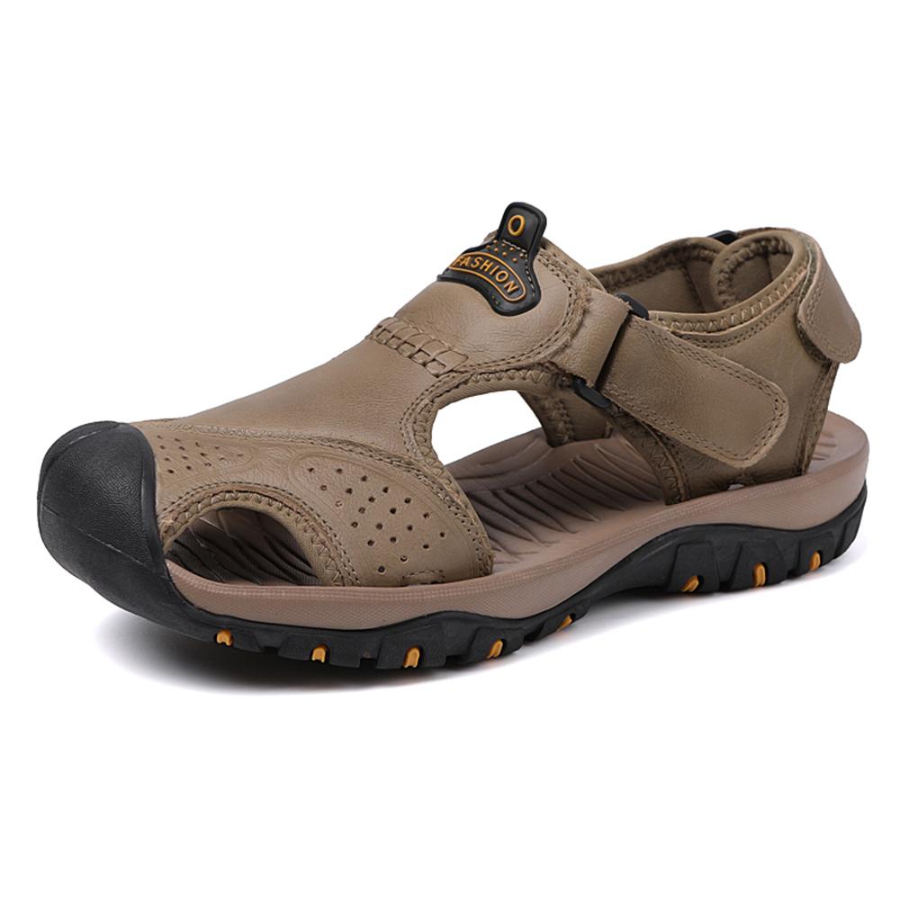 Durable Men's Open-Toe Slippers for Comfortable, Safe Outdoor Adventures