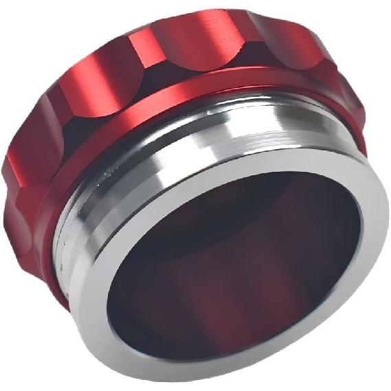 2 /50.8mm Weld Gas Cap Universal Aluminum Alloy Fuel Cap with Weld On red