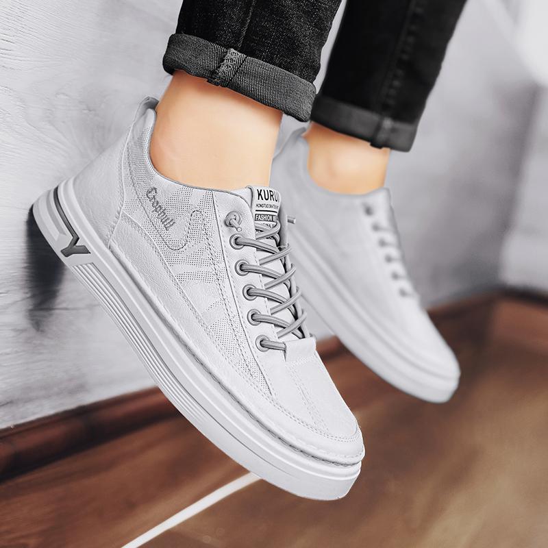 Menn Mote Fritid Lav Topp Skateboardsko Gutter Komfortable Sneakers Mannlige Studenter Trendende Myk Såle Klassisk Pustende Gym Sklisikker