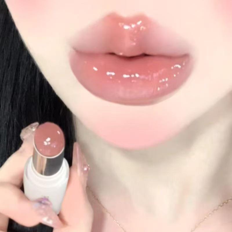 Чистая и Сексуальная Школьница: Увлажняющая, Отбеливающая нюдовая помада - Водно-глянцевый финиш, Стойкая, Естественный вид 3.8g