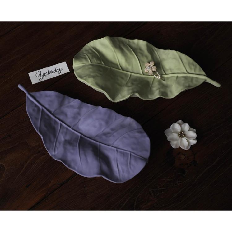 Leaf Shaped Jewelry Dish Molds Silicone Material for Epoxy Resin Casting Tray