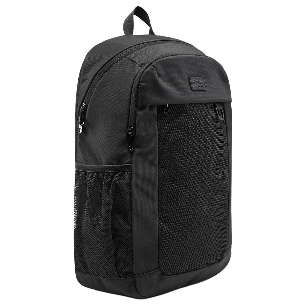New LiNing Sports Life Collection Polyester Students Backpack Unisex Black ABSV395-1