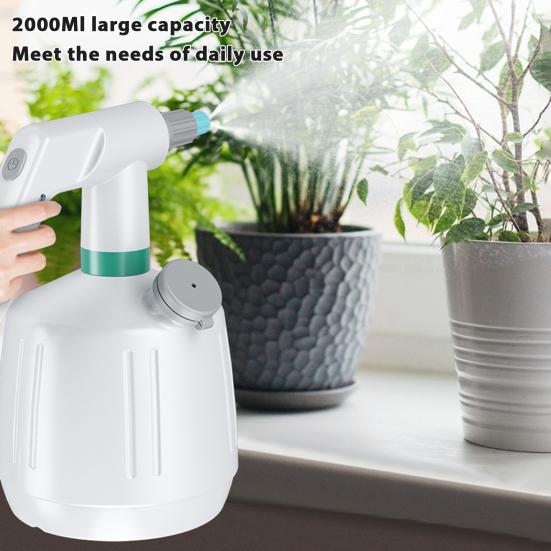Cordless Electric Sprayer 2L Rechargeable Spray Bottle Portable Lightweight Gardening Sprinkler