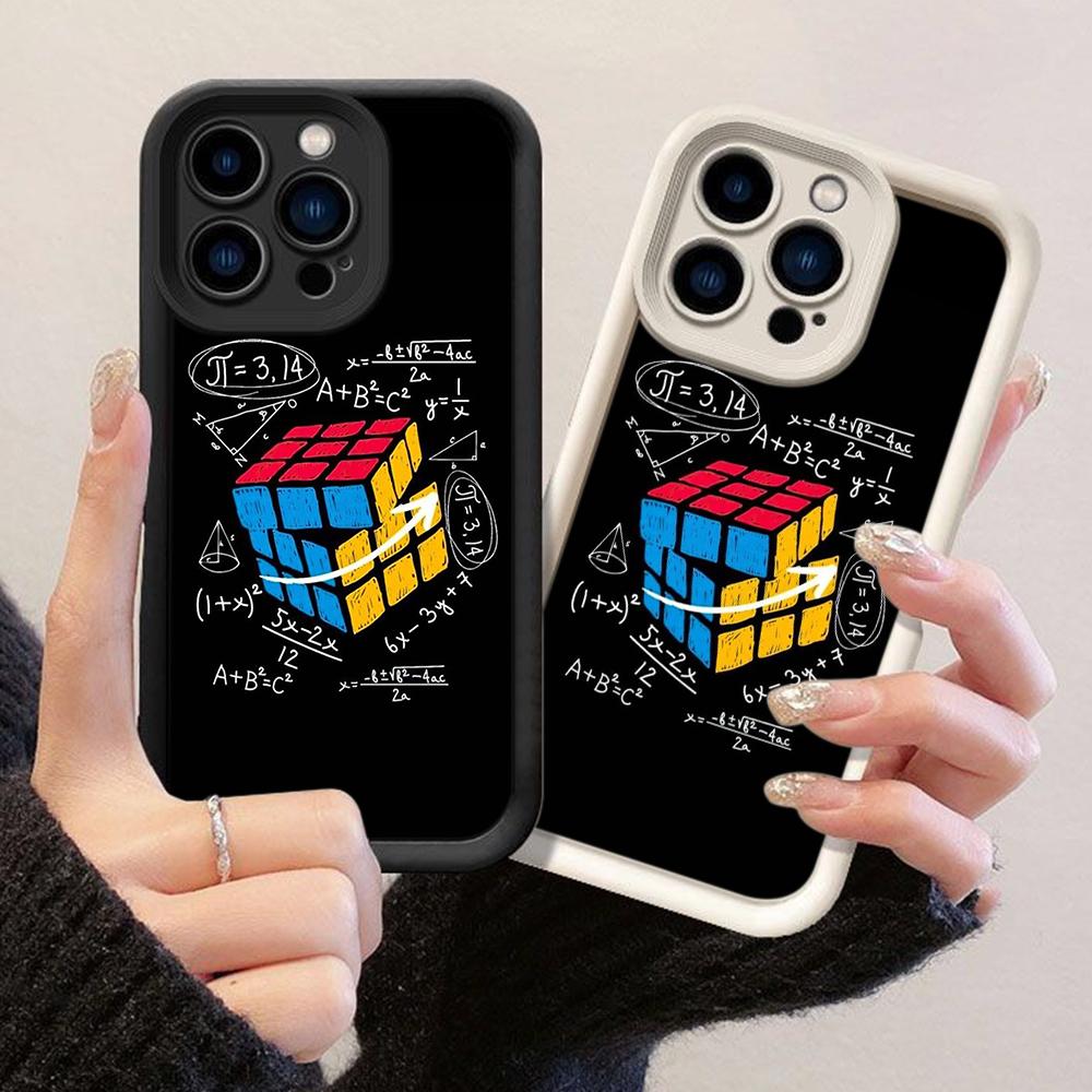JT468 Rubik's Cube for iPhone 17 16 15 14 13 Pro Max Samsung S26 S25 Ultra A17 A07 A56 A16 Xiaomi 15T Redmi 15c 14C Soft Case
