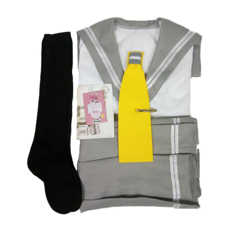 Japanischer Anime Love Live Sunshine Cosplay Kostüm Takami Chika Mädchen Matrosenuniformen Aqours Schuluniformen
