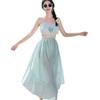 Bohemian Island Hot Spring Resort Women's Thai-Style Bikini with Versatile Long Skirt