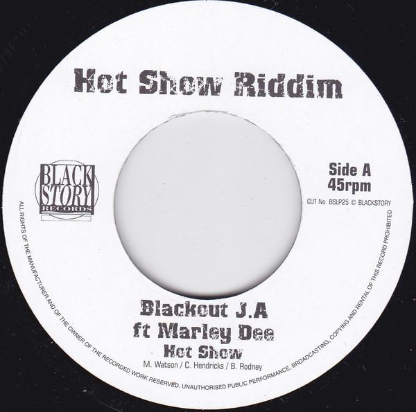 

7inch Record BLACKOUT JA, MARLEY-DEE - Hot Show NONE Black Story Rec Jamaica Reggae, Ska & Dub Used
