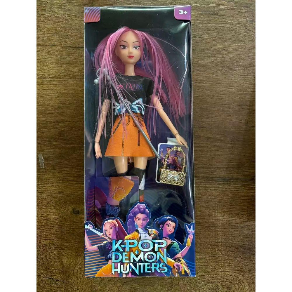 Bonecas Brinquedos Novos Kpop Caçadores de Demônios Figura de Ação Brinquedo Rumi Mira Zoey Linda Princesa Bonecas Bebê Menina Brinquedo Plástico DIY para Meninas