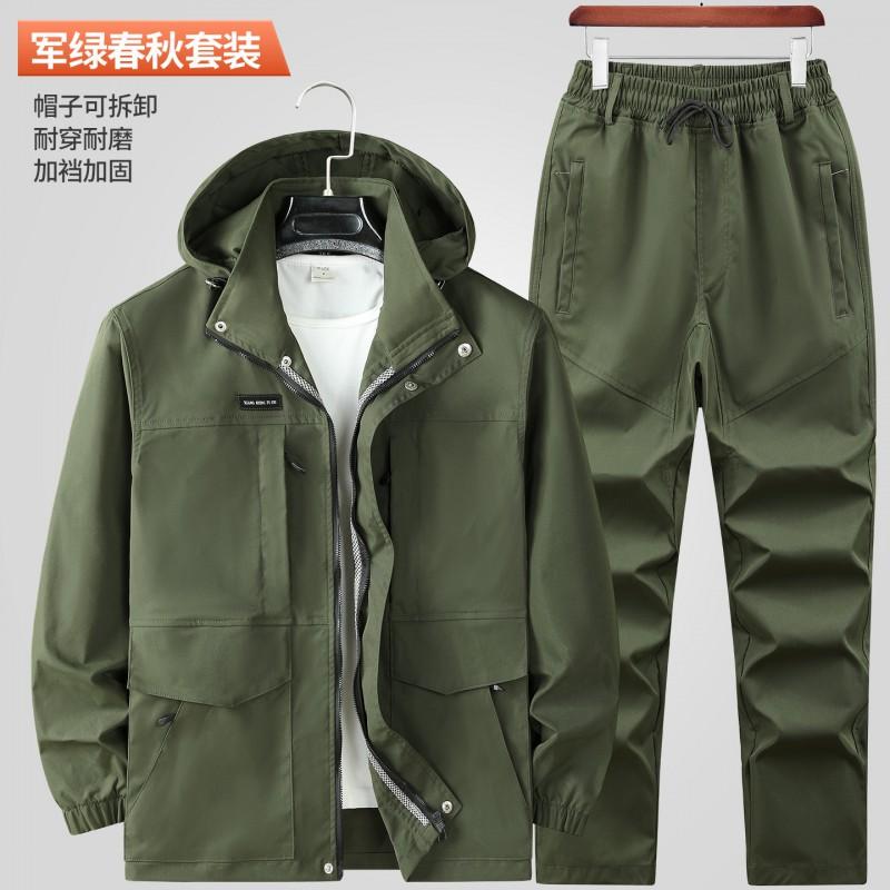 Men Women Cycling Jersey Set Waterproof Outdoor Workwear Long Sleeve