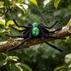 Funny Cat Spider Apparel for Party Pet Costume, Halloween Outfit with Skull Face, Black Animal Costumes Holiday Cats Dogs Cosplay Photo Props