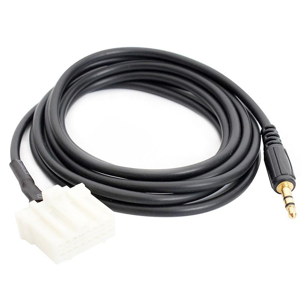 1m Car Audio Adapter Wire 3.5mm AUX Cable For Mazda 2 3 5 6 B70 RX-8 MX-5 2006+