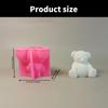 Crochet Bear Animal Silicone Molds for Candle Soap Chocolate Candy Cake Fondant Decoration Cement Gypsum Silicone Molds X3UC