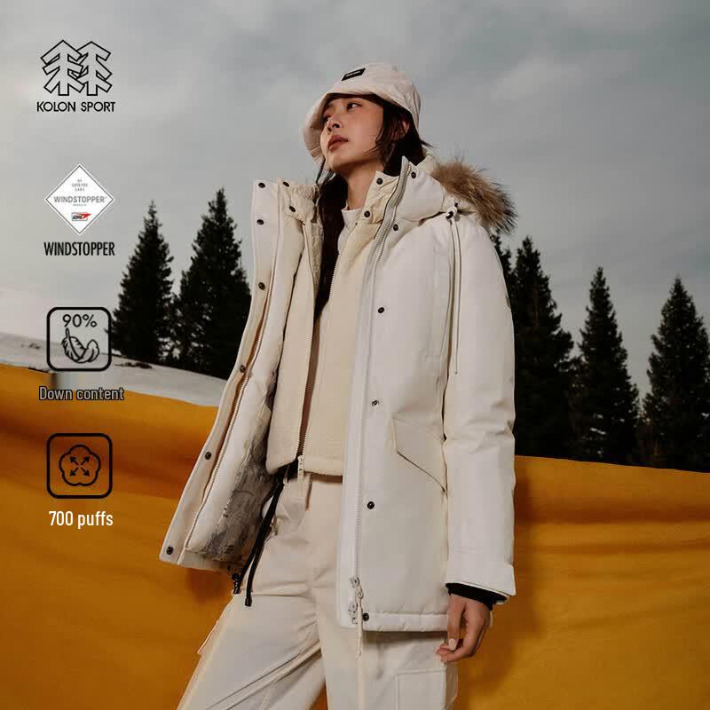 

KOLON SPORT Women s SNOWBALL Fur Collar GTX Down Jacket L