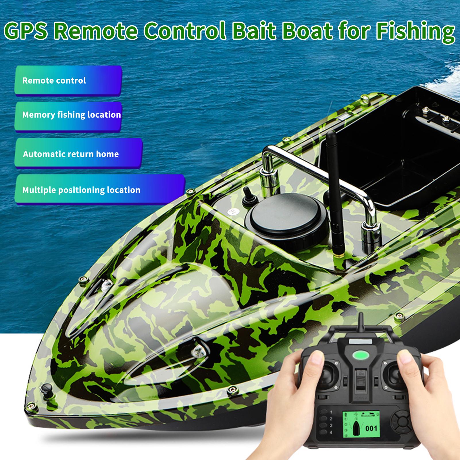 Barco De Cebo Con Control Remoto 500 M – Doble Motor, Capacidad 1,5 Kg, Batería 5200 MAh, Giroscopio Y Luces LED, Ideal Para Pesca En Lago
