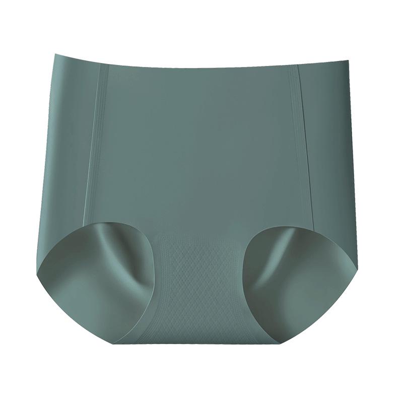 Seamless Women's Mid-High Waist Skin-Friendly Yoga Briefs - Breathable, Antibacterial, Milk Skin
