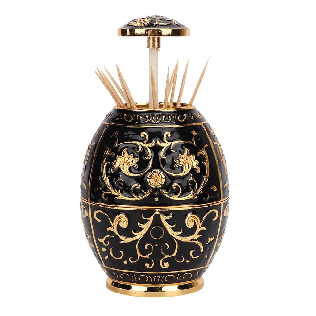 Drehender Presszahnstocherhalter Box Spender Organizer Behälter Dekoration für Zuhause Küche