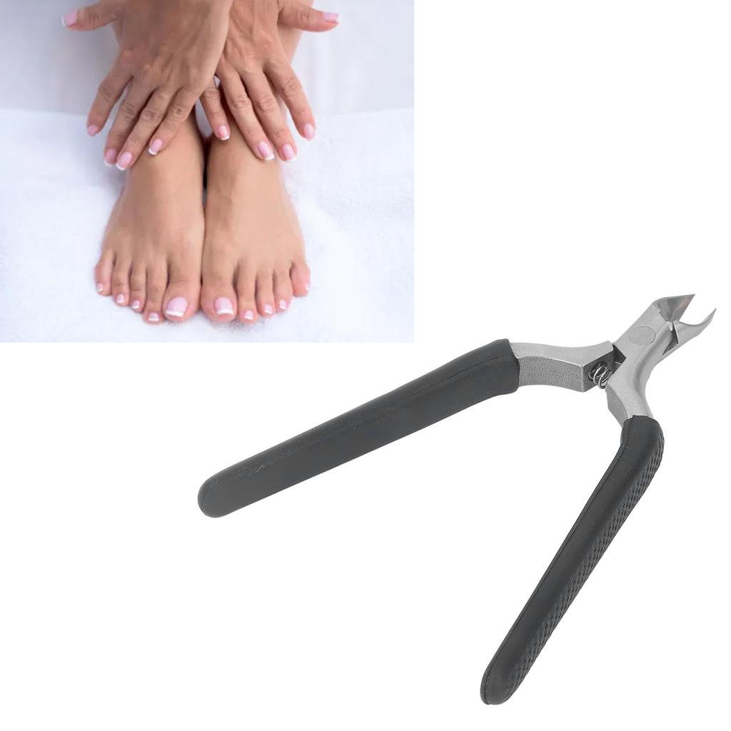 Professional Stainless Steel Cuticle Trimmer Dead Skin Remover Inline Spring Slip Resistant Cuticle Trimmer